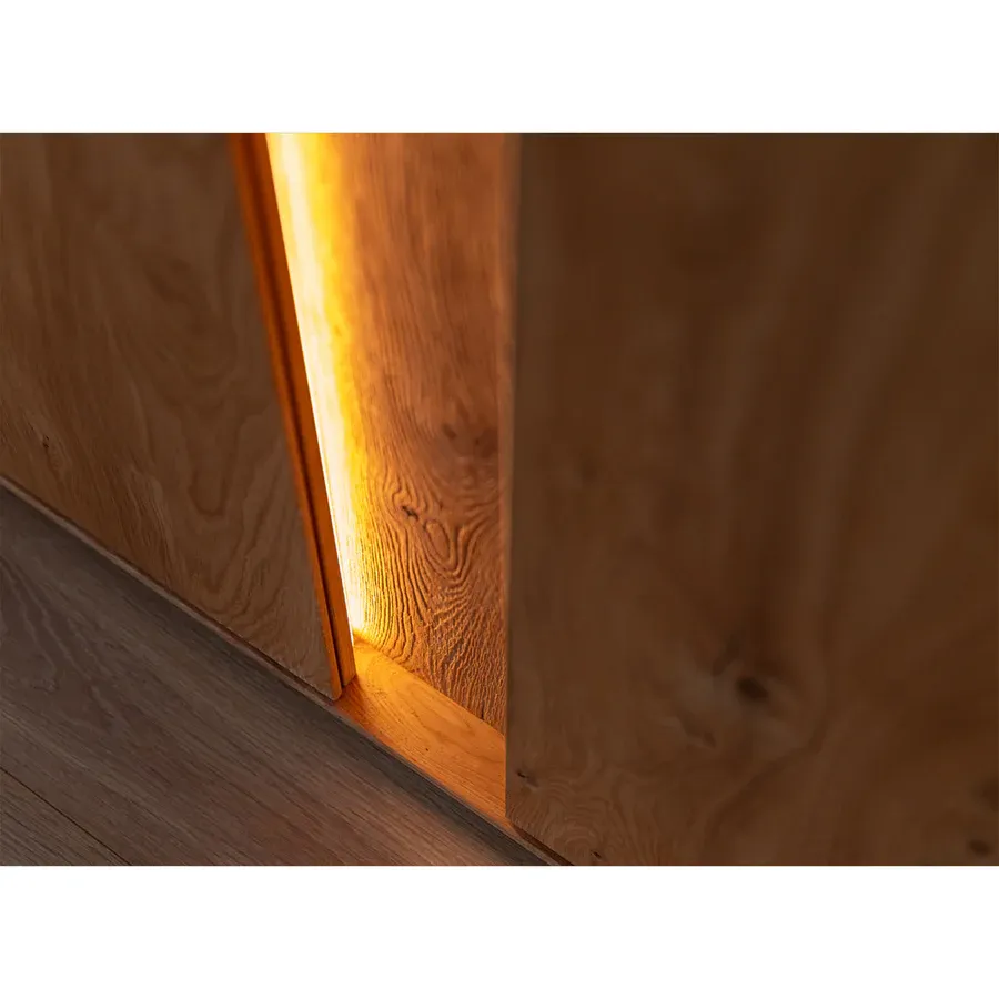 vitrina collodi 84,50x205cm, materijal: masivno drvo hrast - slika 14