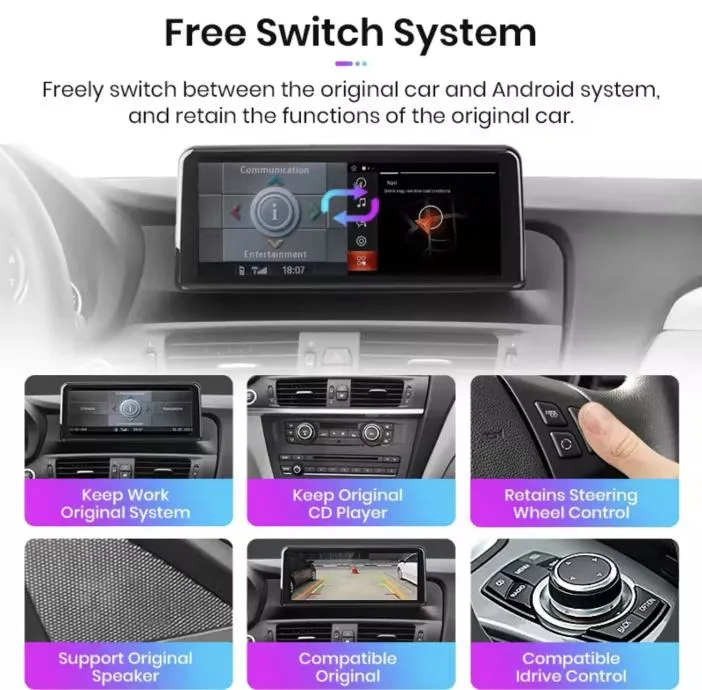 original multimedija za bmw x3 f25 x4 f26 android carplay kamera ekran - slika 18