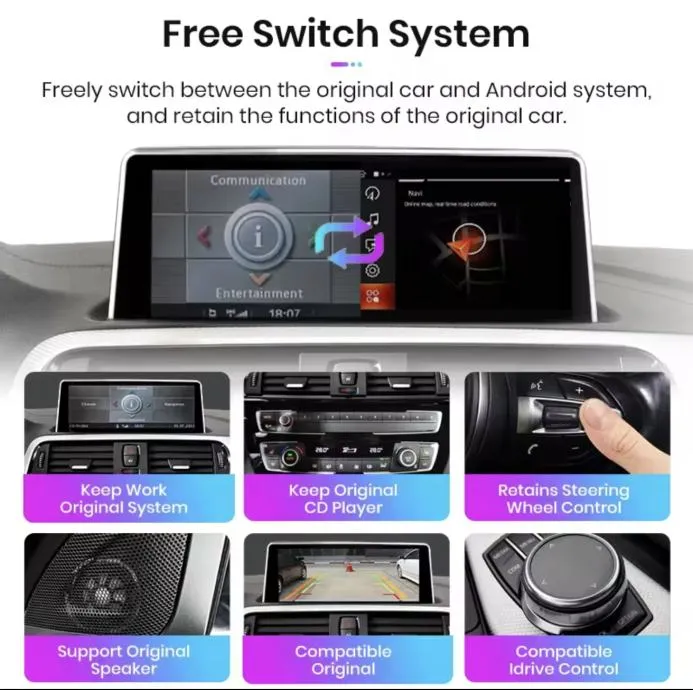 original multimedija za bmw f45 f46 nbt evo 2013-2021 android carplay - slika 5