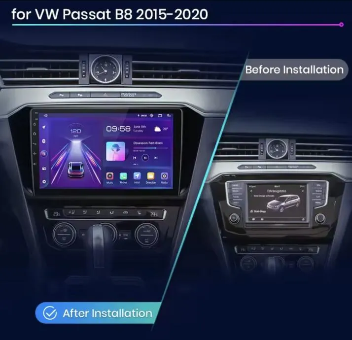 vw passat b8 original radio multimedija android wifi wifi gps 2din - slika 4