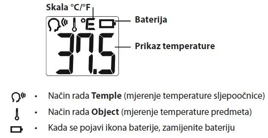 beskontaktni toplomjer za čelo rossmax ha-500 - slika 5