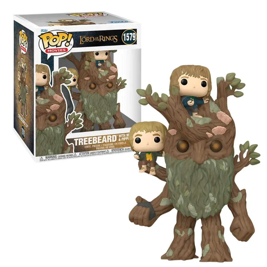 funkopop! movies the lord of the rings treebeard with merry pippin1579 - slika 4