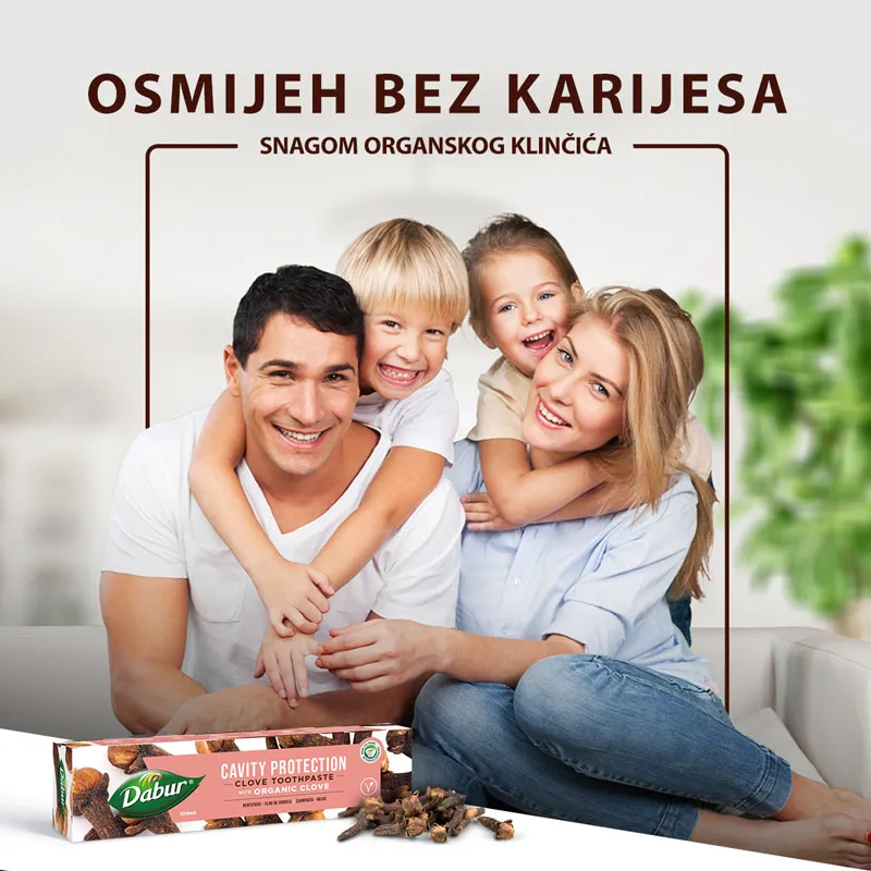 pasta za zube klinčić dabur (bez fluora)100ml - slika 5
