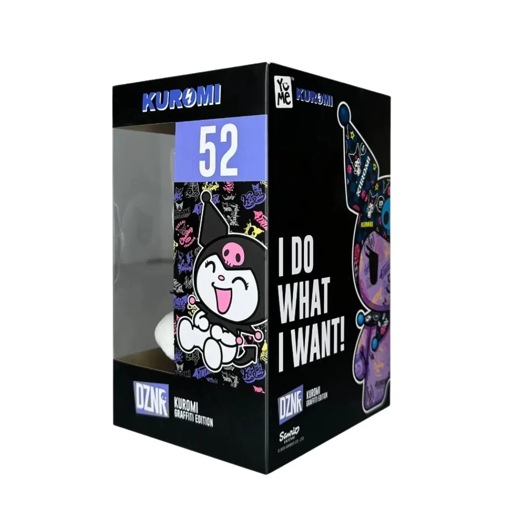 yume dznr plišana igračka – kuromi (graffiti edition), 18cm - slika 5