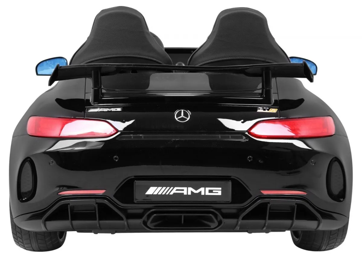 licencirani auto na akumultor mercedes benz gt r 4 x 4 – crni/lakirani - slika 2