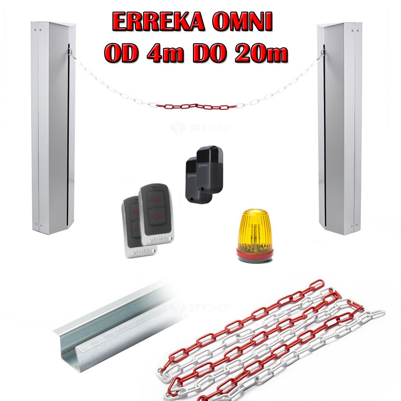Lančana barijera za privatne i javne prostore Erreka Omni Kit 8m - Križevci