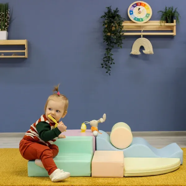 set od 6 pjenastih blokova soft play - svijetlo pastelna boja explorer - slika 17