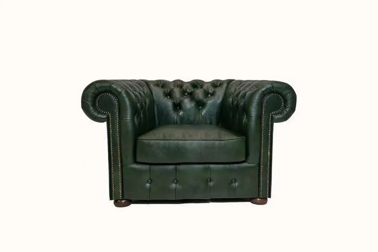Chesterfield Fotelja Class Leather | 1-sjedište | Cloudy Green - Ježdovec, Zagreb
