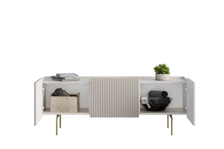 tv komoda malmi 150cm, 2 vrata i 1 ladica, materijal: mdf - slika 6
