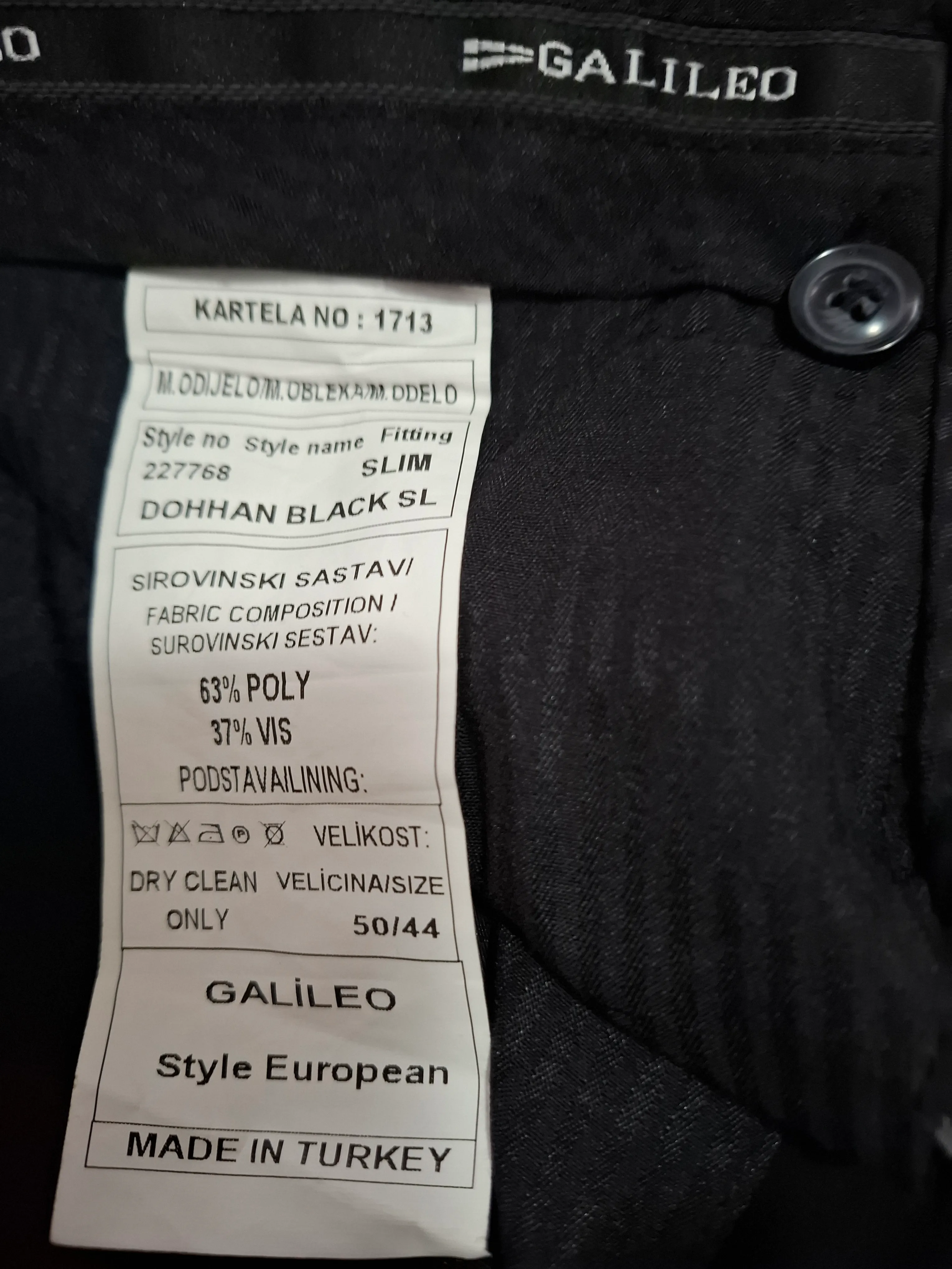 svečane crne hlače vel. 44 - slika 4