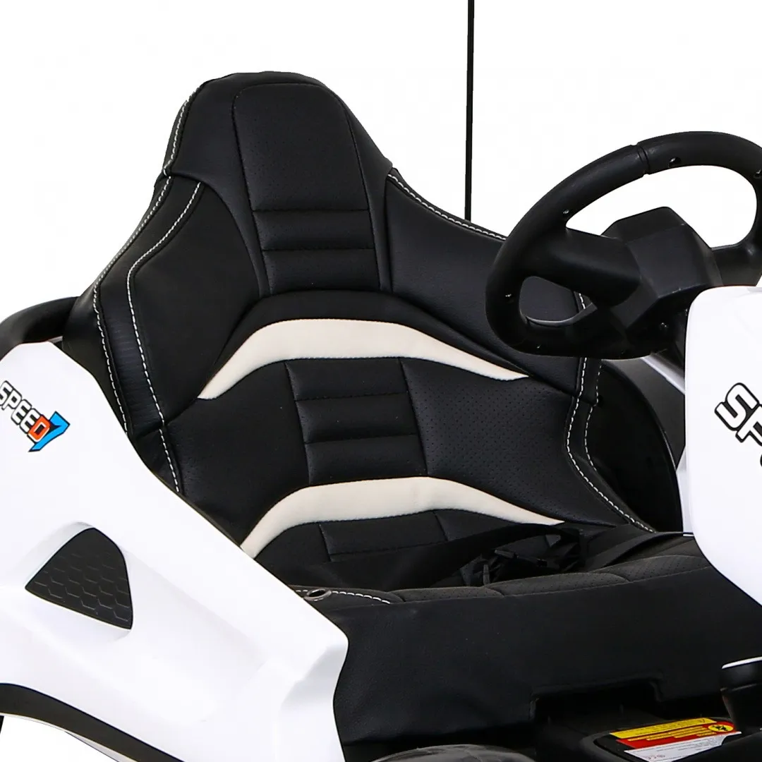 go-kart na akumulator speed 7 drift king - bijeli - slika 6