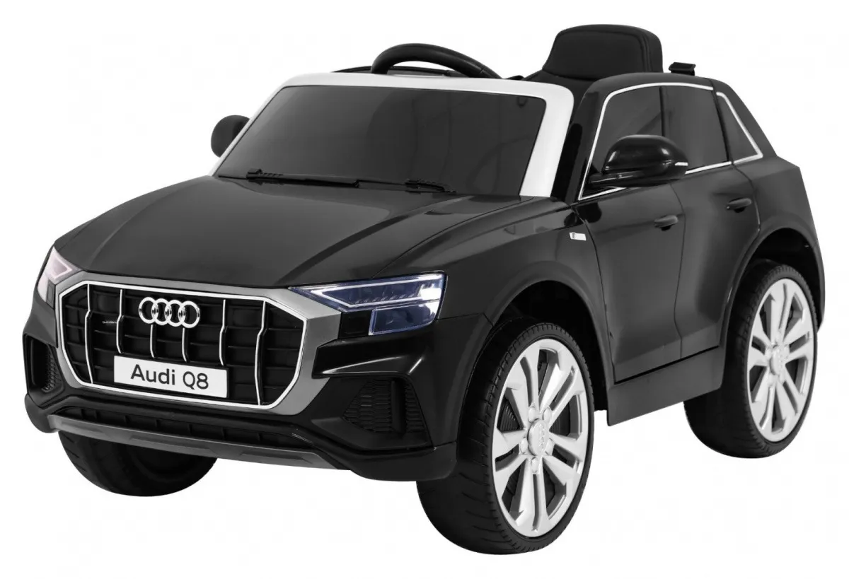 Licencirani auto na akumulator Audi Q8 LIFT - crni - Mursko Središće