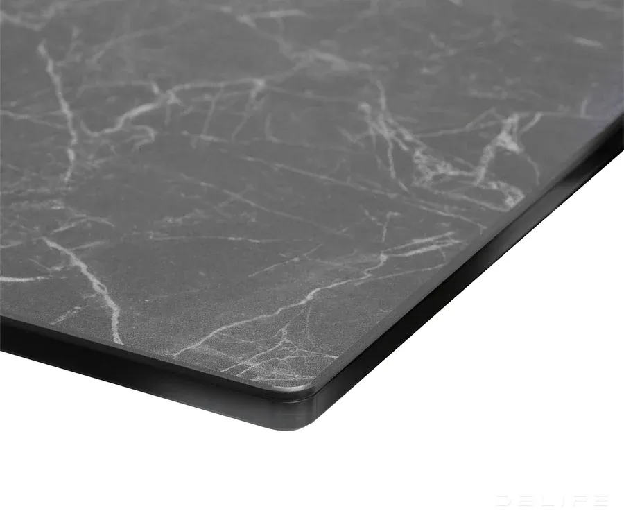 blagovaonski stol edge 200x100, materijal: keramika laminam nero greco - slika 5