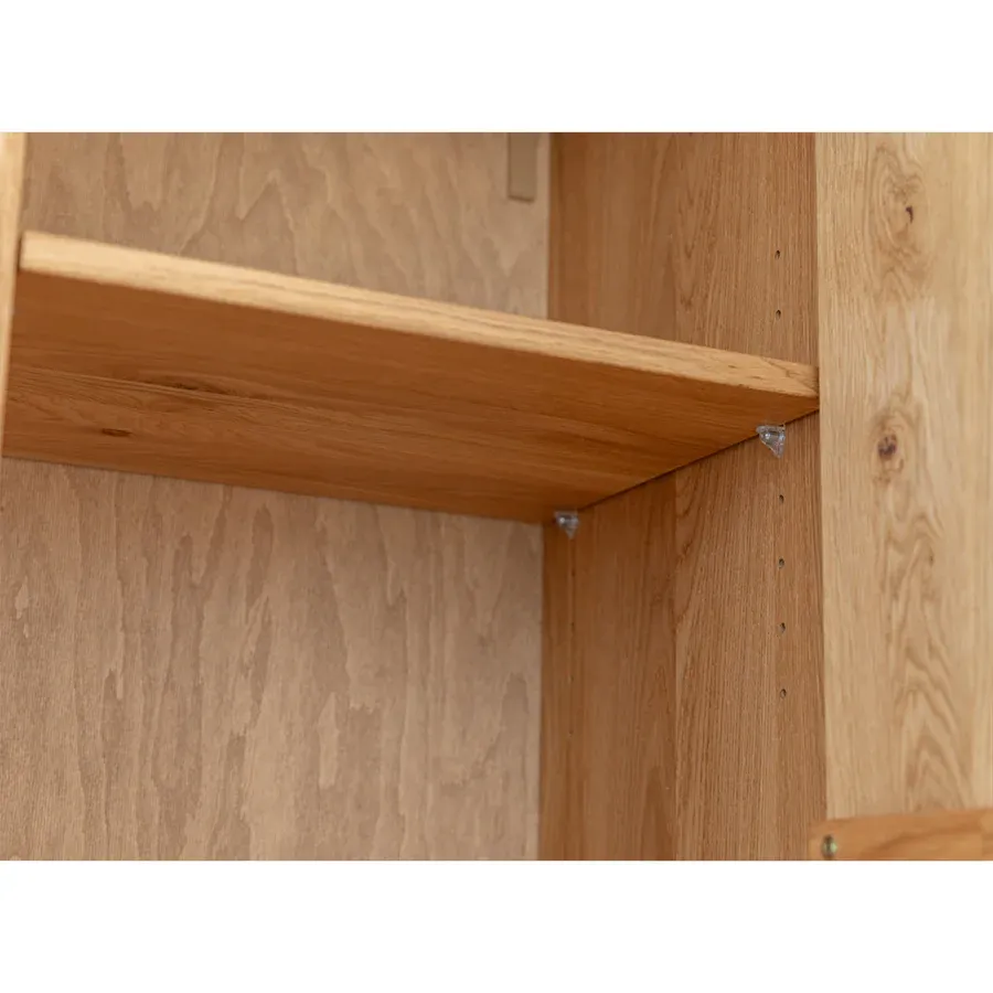 vitrina collodi 73x195cm, materijal: masivno drvo hrast - slika 10