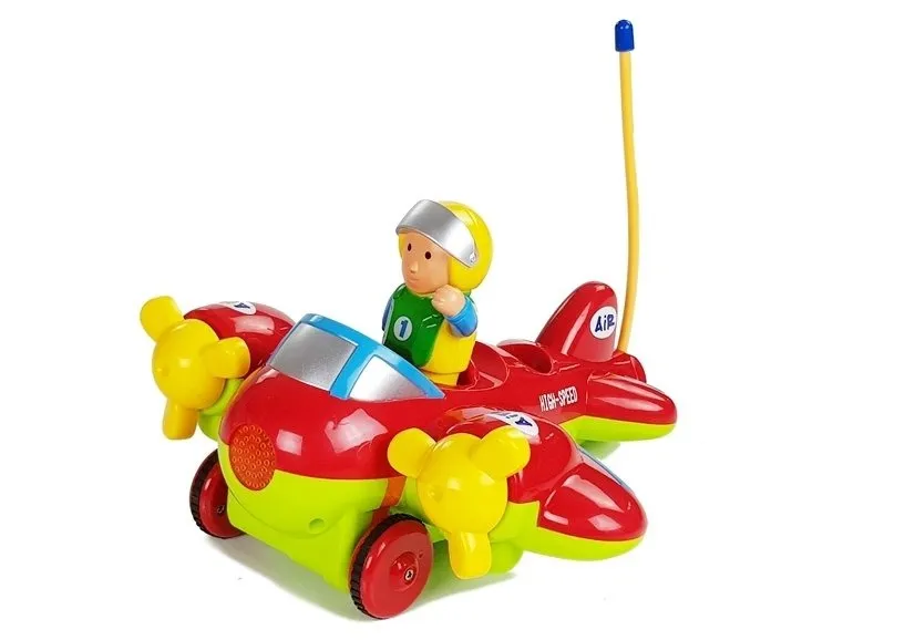 dječji r/c avion s volanom na daljinsko upravljanje, crveni - slika 2