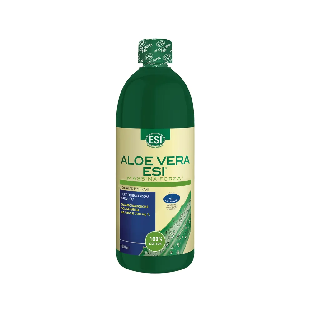 ALOE VERA ESI® SOK od lista prave aloje, čisti 1L - Virovitica