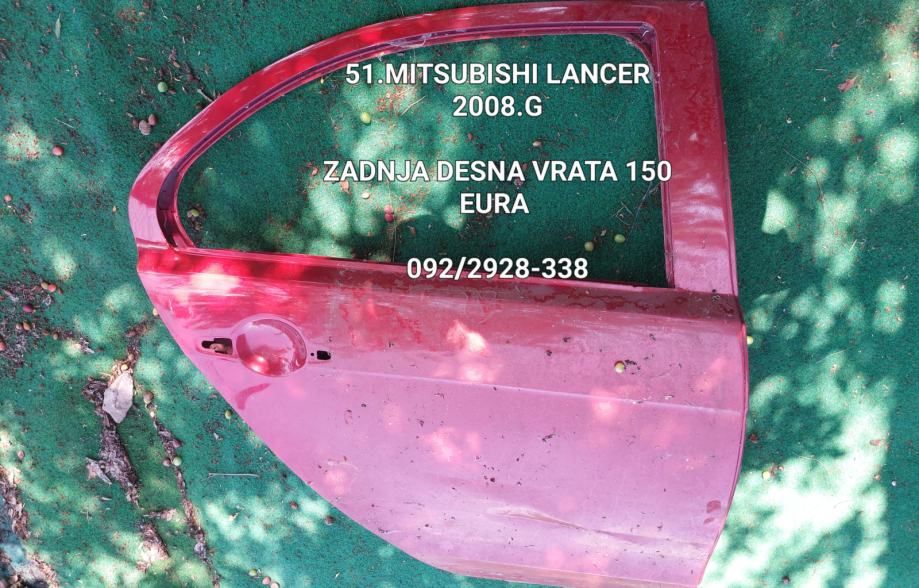 Mitsubishi Lancer 2008.g zadnja desna vrata - Hrvatski Leskovac, Zagreb