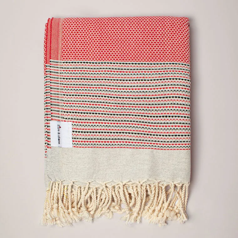 peshtemal terra, coral blush - slika 2