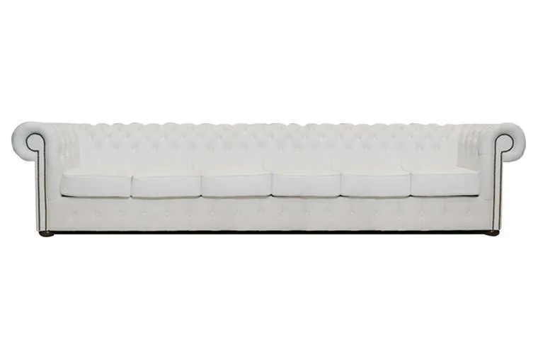 Chesterfield Garnitura Class Leather | 6-sjedišta | White - Ježdovec, Zagreb