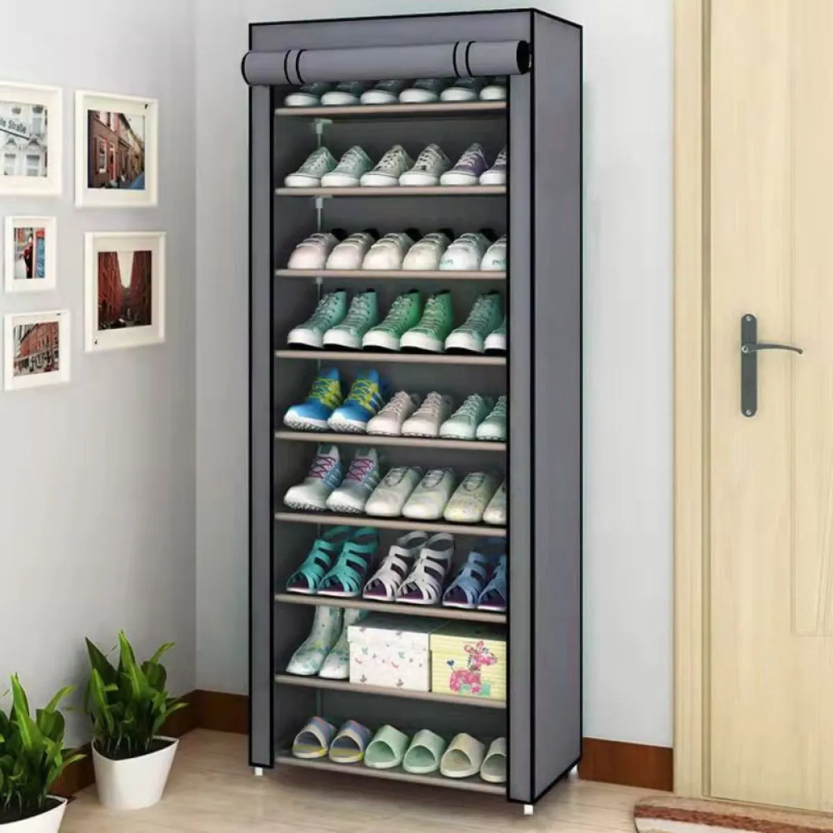 sklopivi ormar za cipele 160x60x30 vodootporan - slika 3