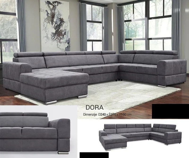 sjedeća kutna garnitura dora - slika 2