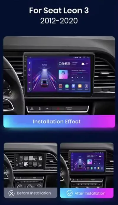 seat leon mk3 2012-2020 original multimedija android navigacija kamera - slika 4