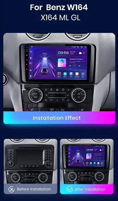 mercedes ml w164 gl x164 original android multimedija parking kamera - slika 2