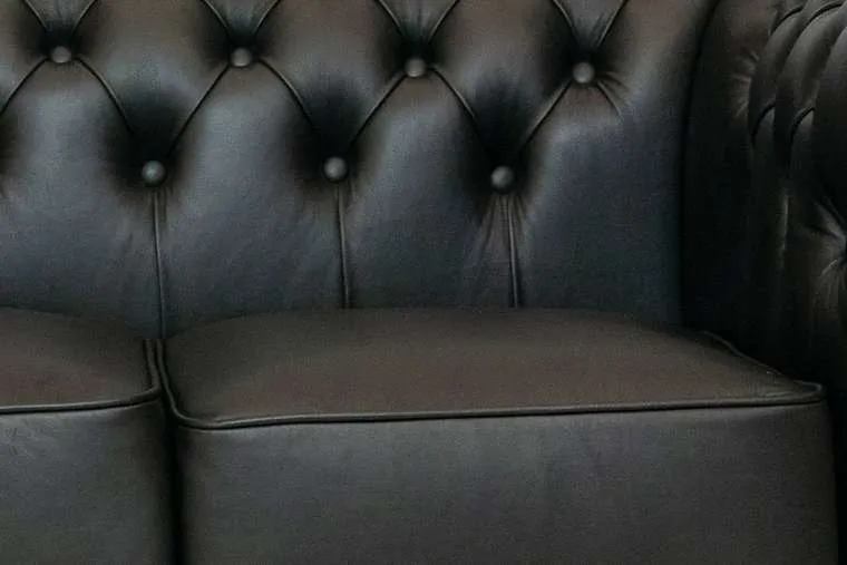 chesterfield dvosjed first class leather | 2-sjedišta | shiny black - slika 3