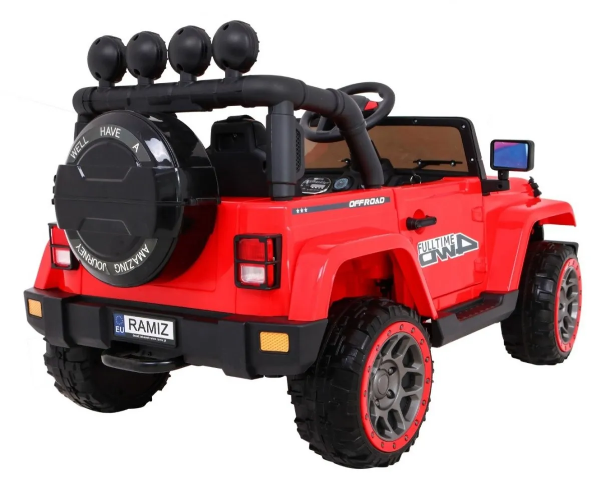auto na akumulator full time 4wd 4x4 - crveni - slika 7