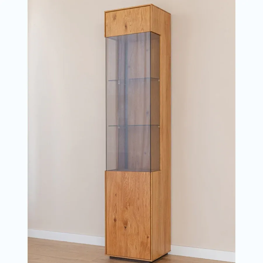 vitrina collodi 43x205cm, materijal: masivno drvo hrast - slika 6