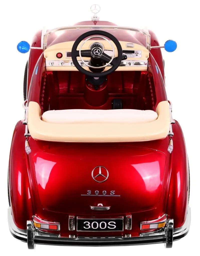 licencirani auto na akumultor mercedes benz 300s retro - crveni - slika 9