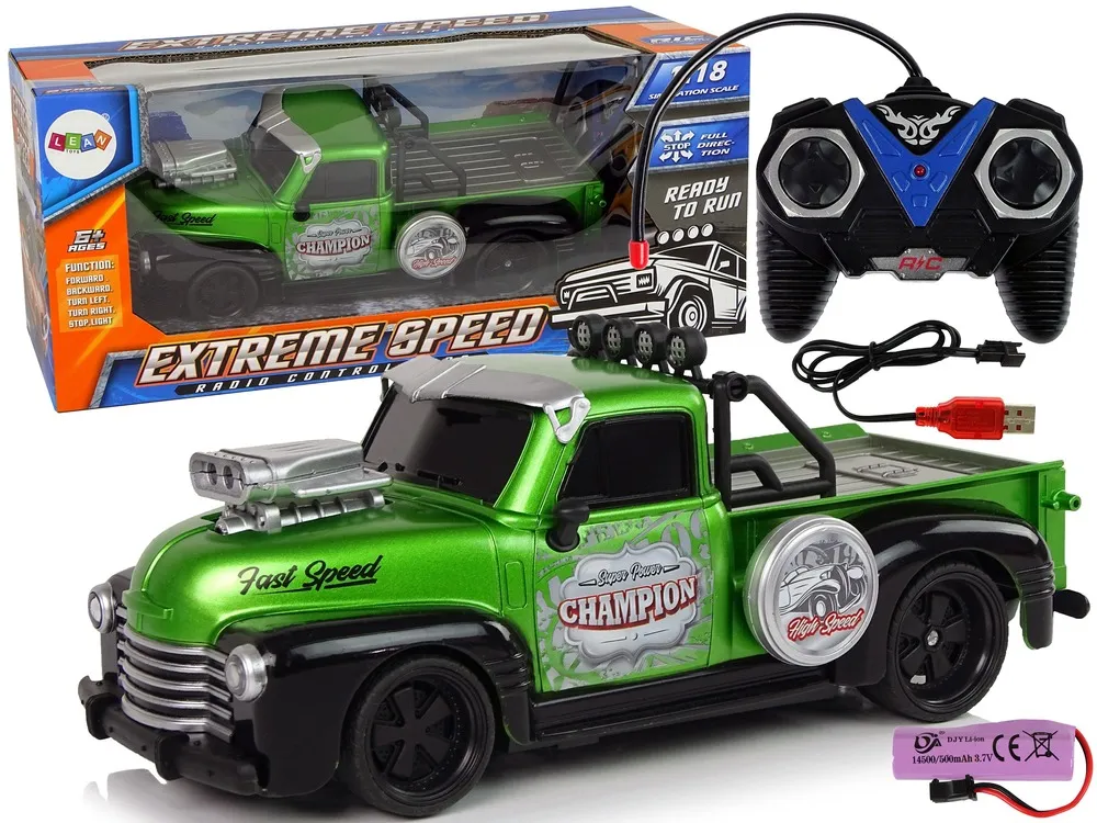 auto na daljinsko upravljanje 1:18 pick-up - pick-up - zeleni - slika 2