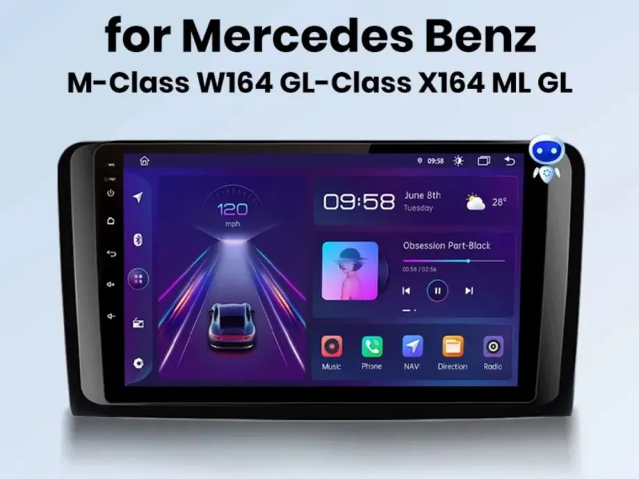 mercedes ml gl w164 x164 original android multimedija parking kamera - slika 3
