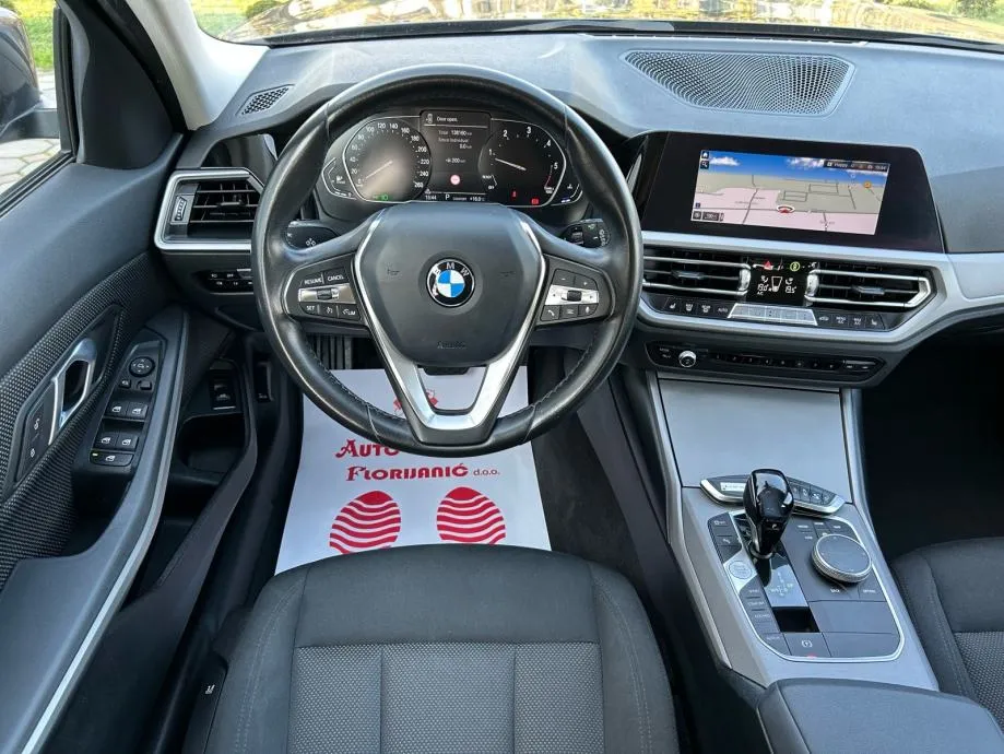 bmw 318d touring 2021.,automatik, reg:27.8.2026.,navi, grij sjed, acc - slika 8