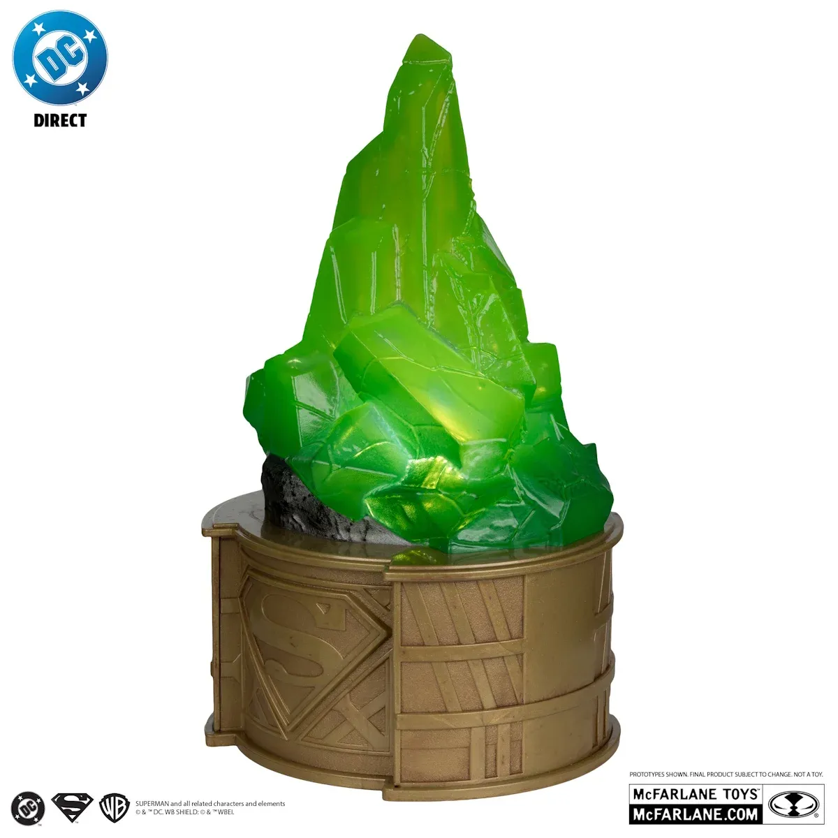 superman glowing kryptonite display replica - slika 3