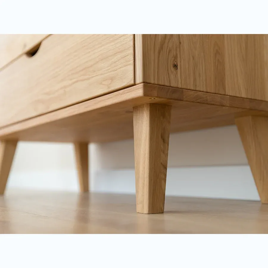 komoda simona 110x40 cm, materijal: masivno drvo hrast - slika 6