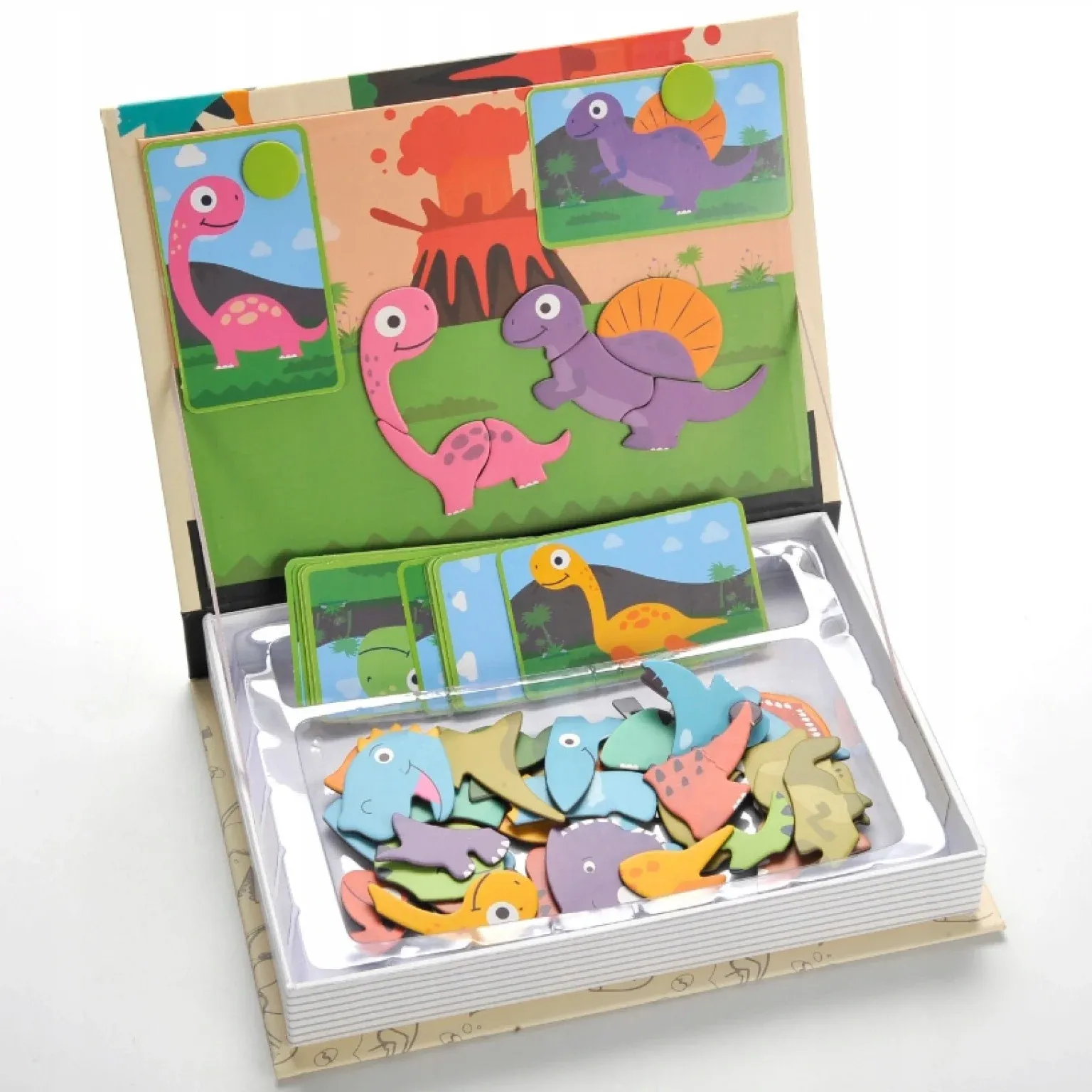 montessori magnetna slagalica – knjiga s dinosaurima - slika 6
