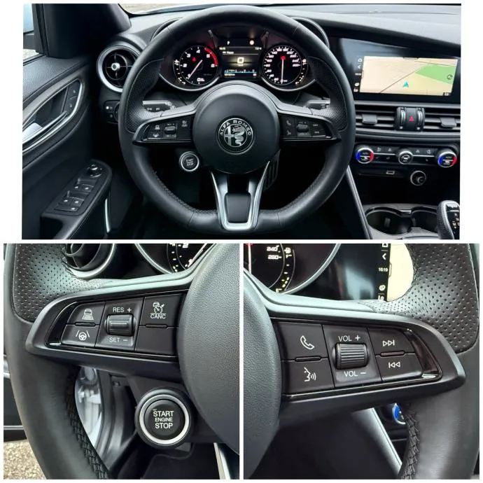 alfa giulia 2.2d automatik ti q4 210ks velika navi°kamera°koža°leasing - slika 25