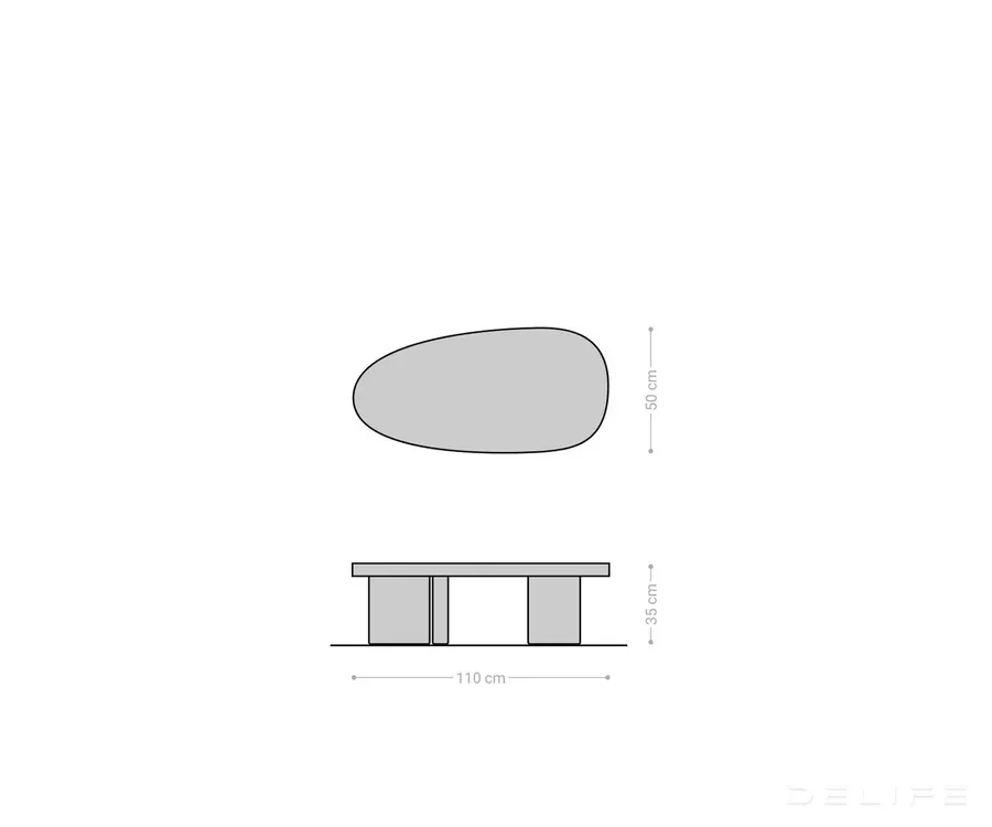 klub stolić wido 110x50x35cm, materijal: mango - slika 7