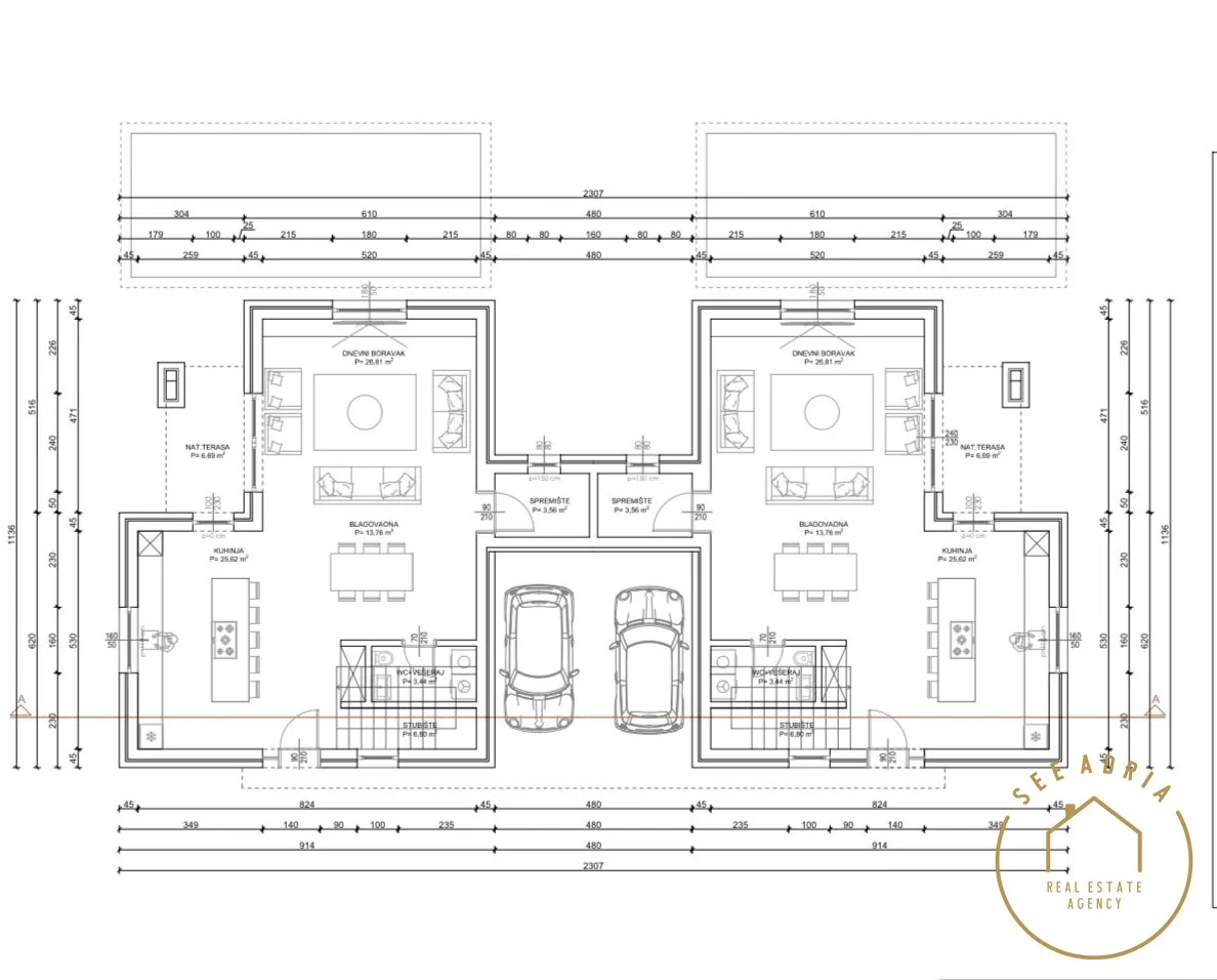 novo!! villa s bazenom i pogledom na more - slika 7
