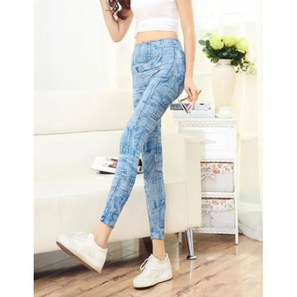 dizajnerske tajice traperice - top model denim - slika 4