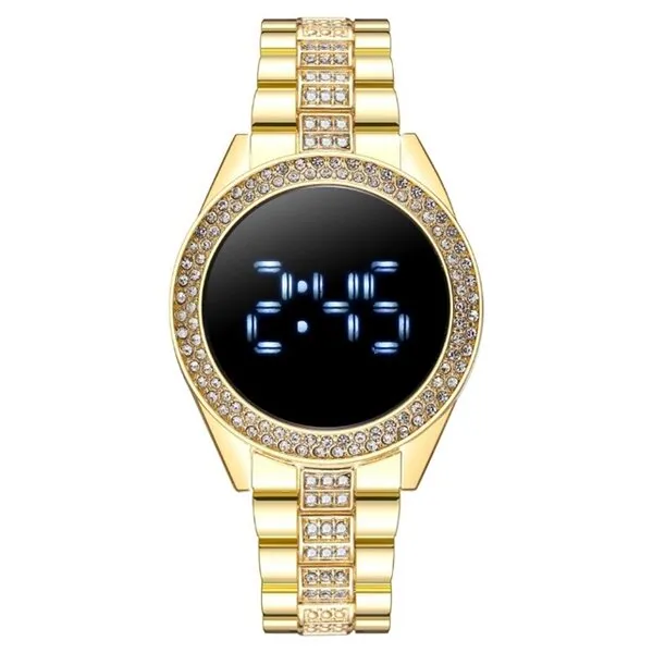 ženski led sat - blue diamond - slika 4