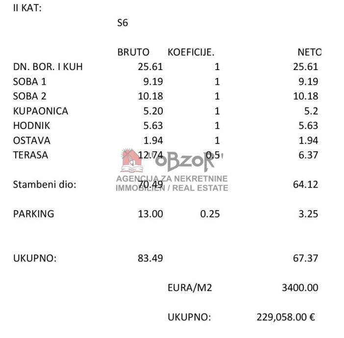 povljana- dvosoban apartman (s6) 67,37m2 - novogradnja - slika 5