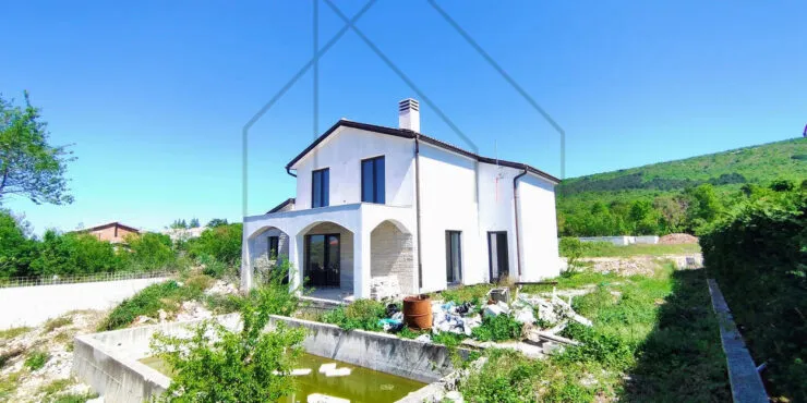 Istra, Labin: Kuća s bazenom i pogledom na more