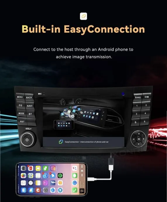 original multimedija za e klasa w211 w219 android navigacija wifi 2din - slika 2