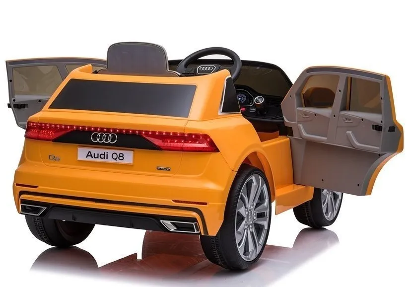 licencirani auto na akumulator audi q8 – žuti/lakirani - slika 12