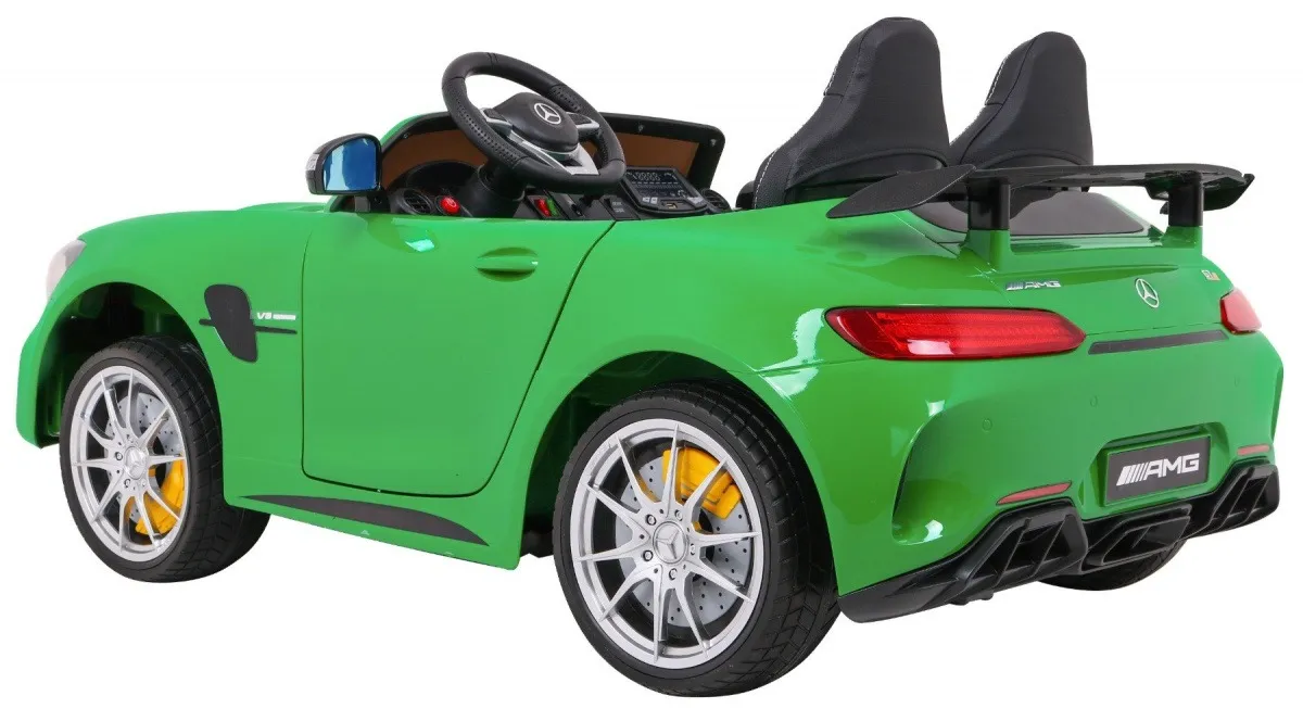 licencirani auto na akumultor mercedes benz gt r 4 x 4 - zeleni - slika 4