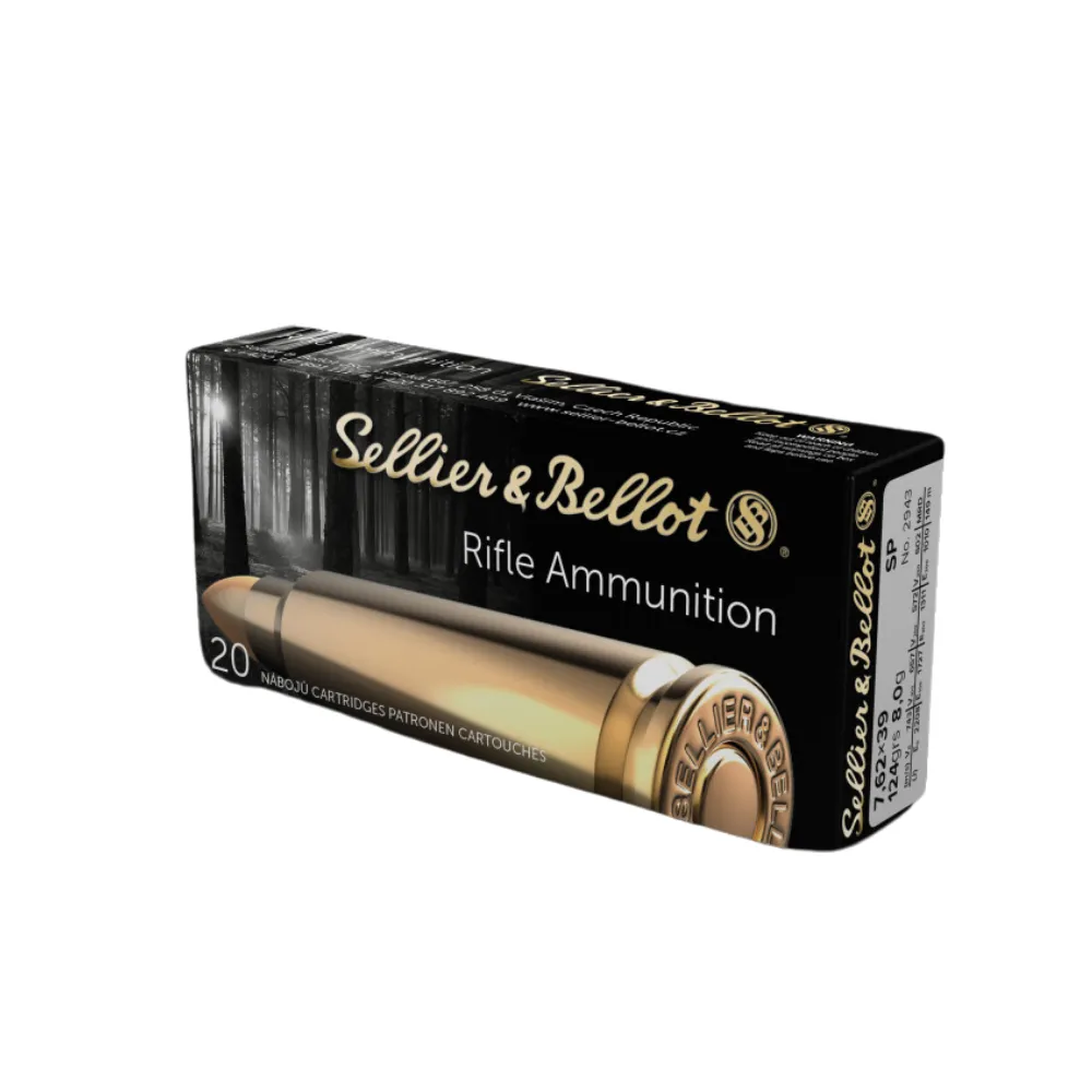 Karabinsko streljivo S&B SP 7,62x39 8,0g - Poreč