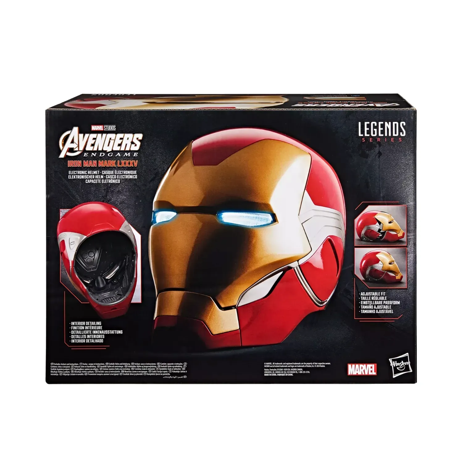 marvel legends series – iron man electronic helmet - slika 11
