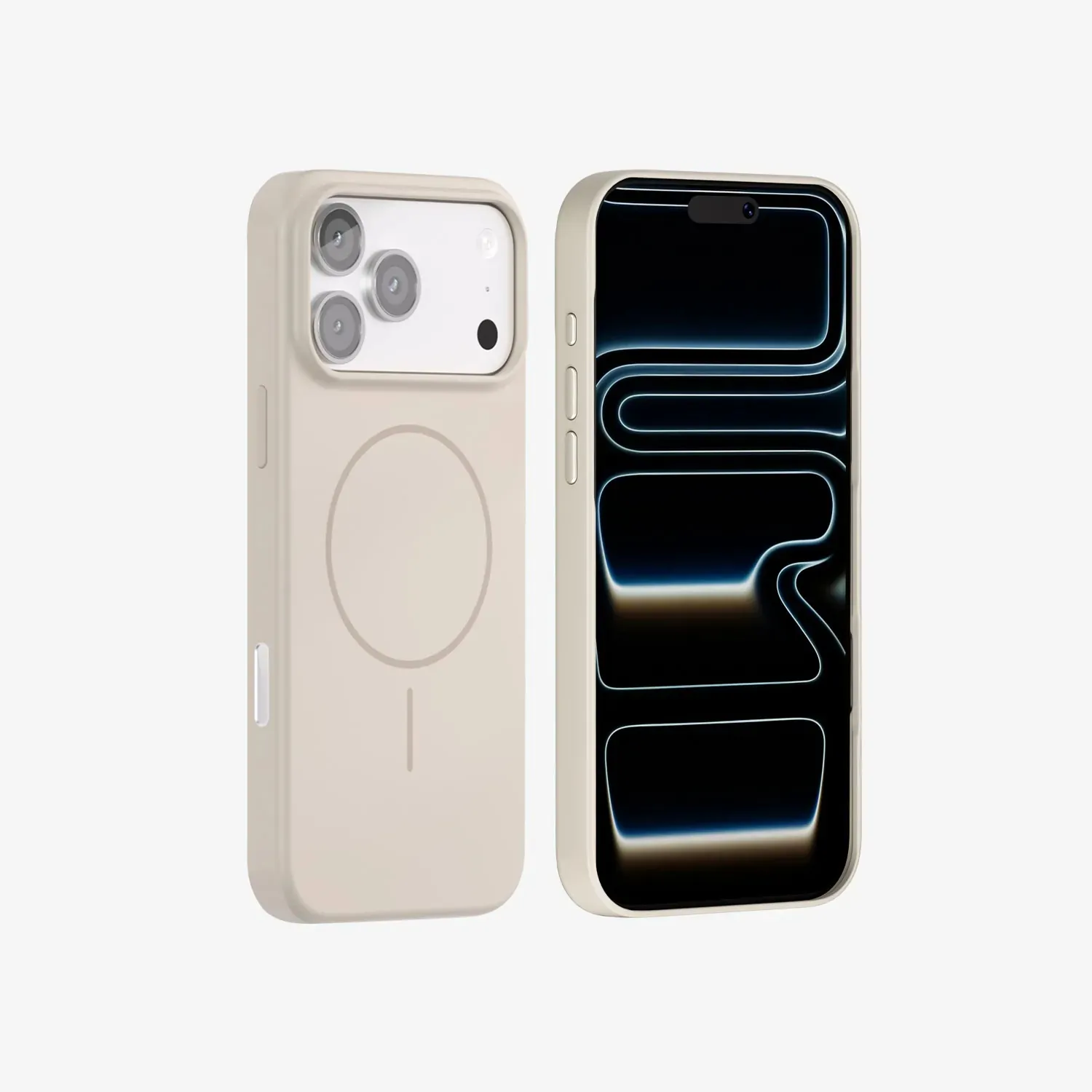 bwoo mat magnetska zaštitna maska za iphone 17 bijela - slika 1